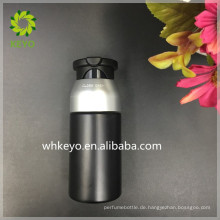 kosmetische verpackung flasche 30 ml 60 ml schwarz airless vakuumpumpe lotion flasche für mann